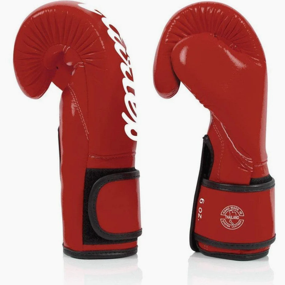 Thai boxing gloves Fairtex BGV14 Red  - Image 3
