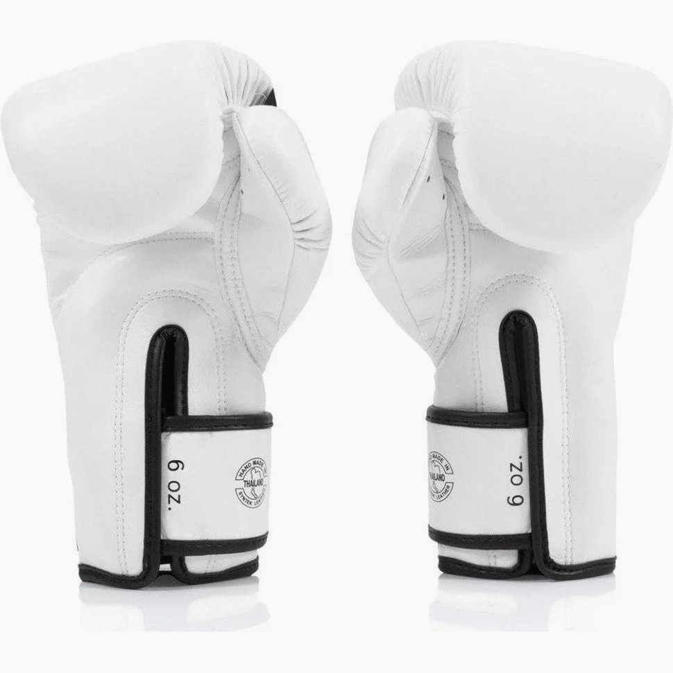 Thai boxing gloves Fairtex BGV14 White  - Image 4