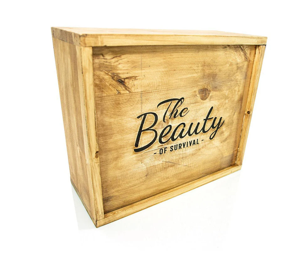 Thai boxing gloves Fairtex BGV24 The Beauty of Survival with wooden box  - Image 8