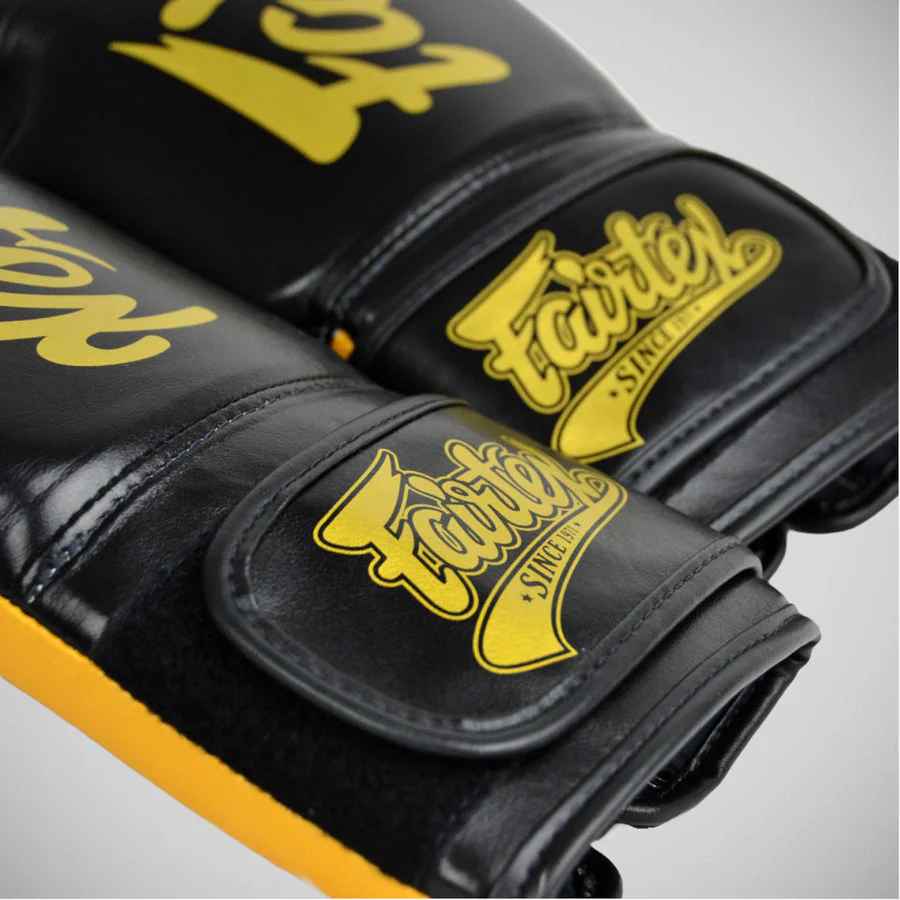 Thai boxing gloves Fairtex Super Sparring BGV18 Black-gold - Image 4