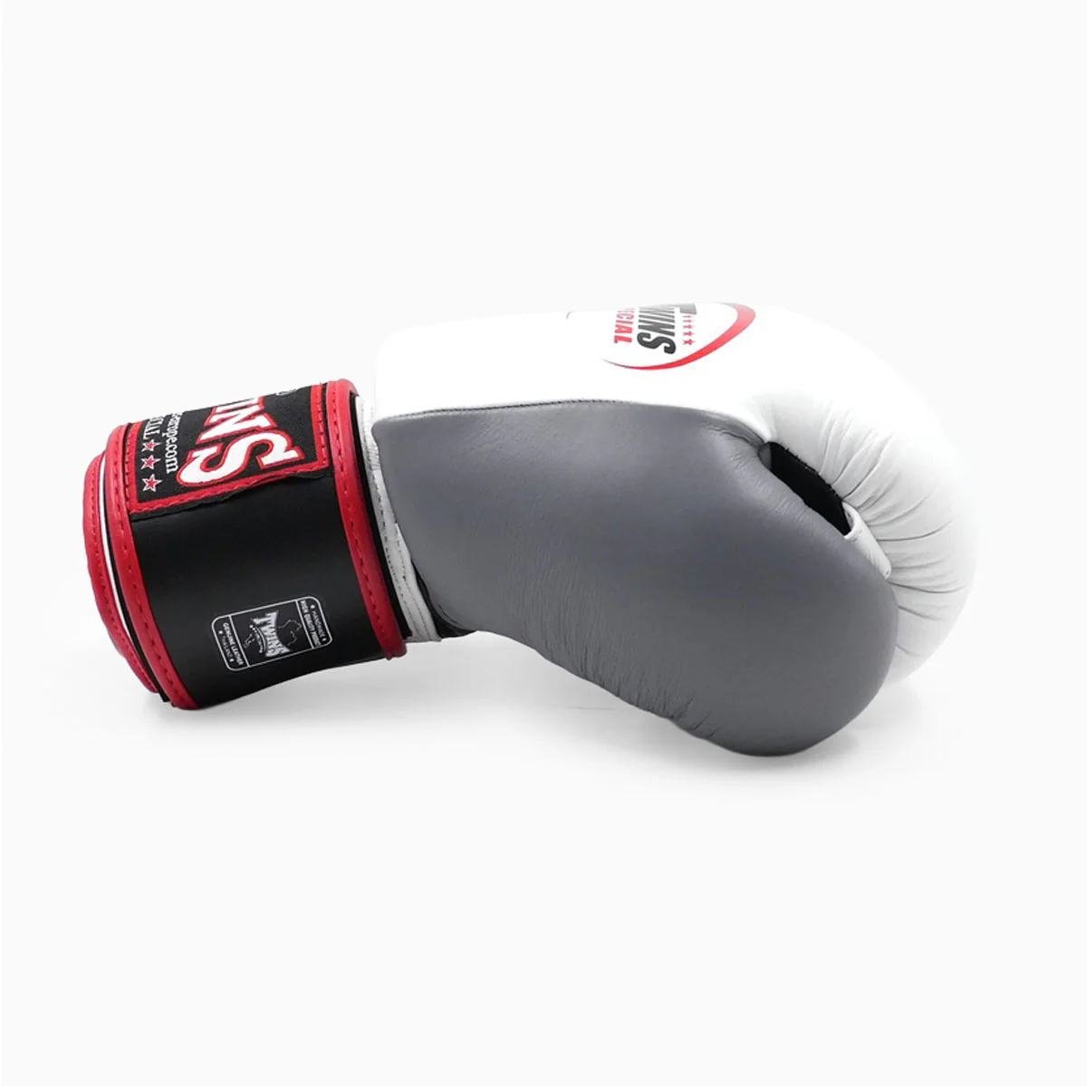 Thai boxing gloves Twins Special BGVL3 Black-white-gray  - Image 3