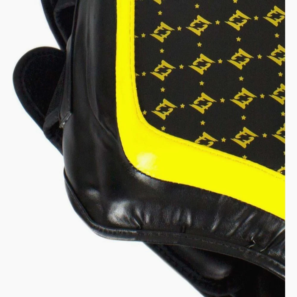 Thigh guards Fairtex TP4 Black-yellow  - Image 4