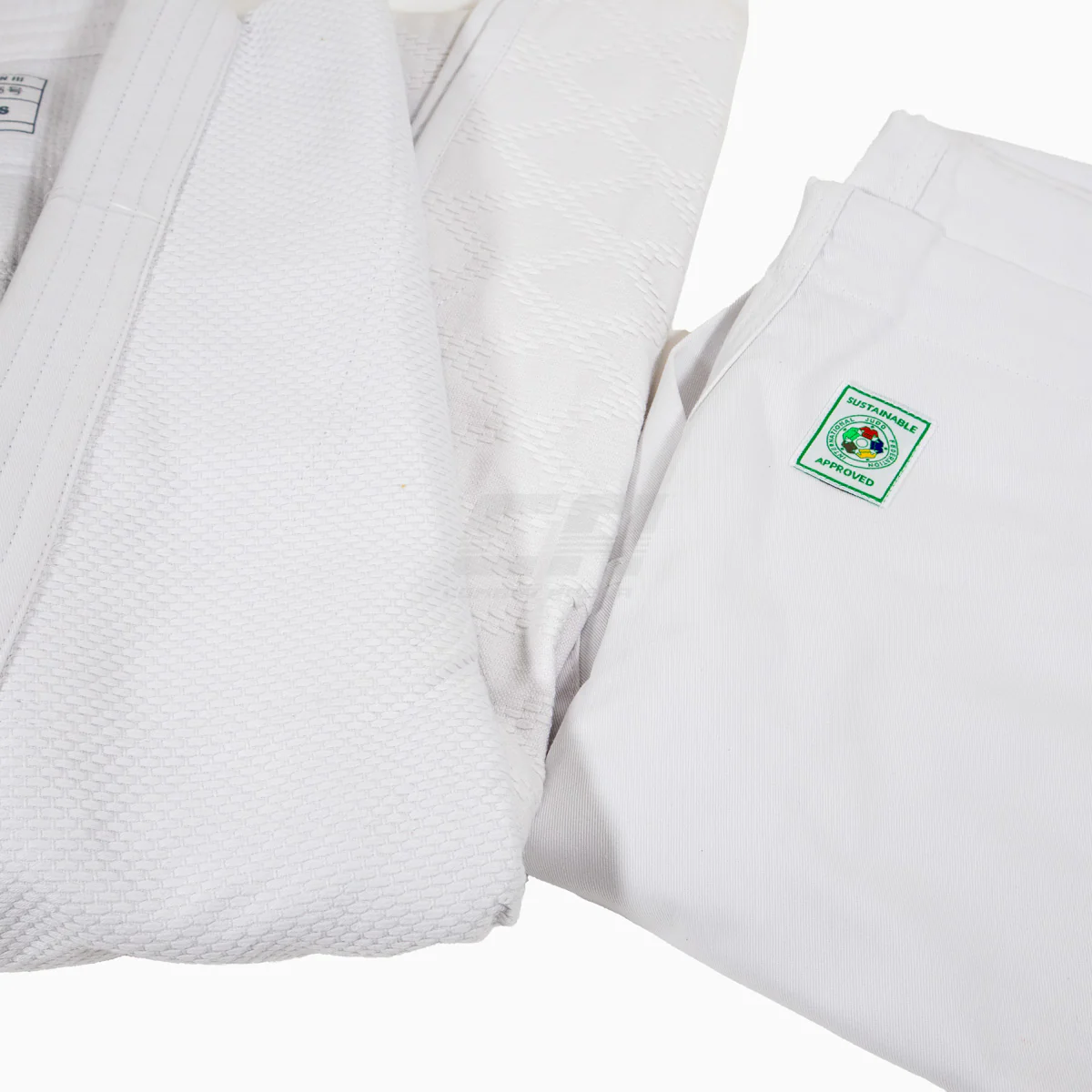 White judogi Adidas J730 Champion III IJF without stripes - Image 4