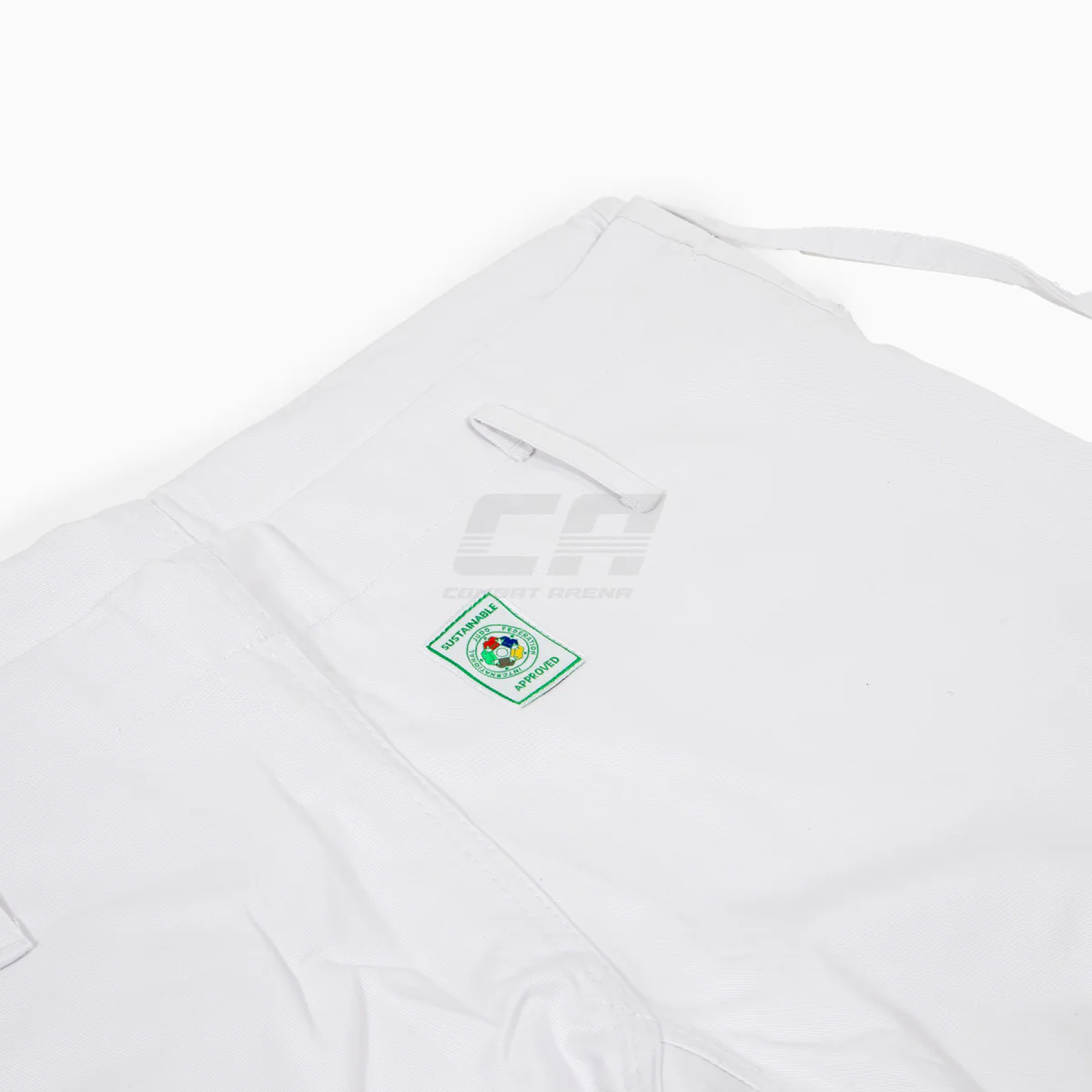 White judogi Adidas J730 Champion III IJF without stripes - Image 6