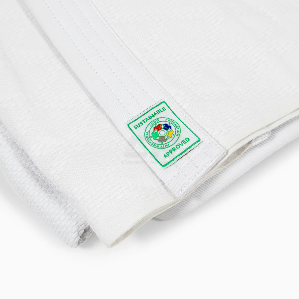 White judogi Adidas J730 Champion III IJF without stripes - Image 7