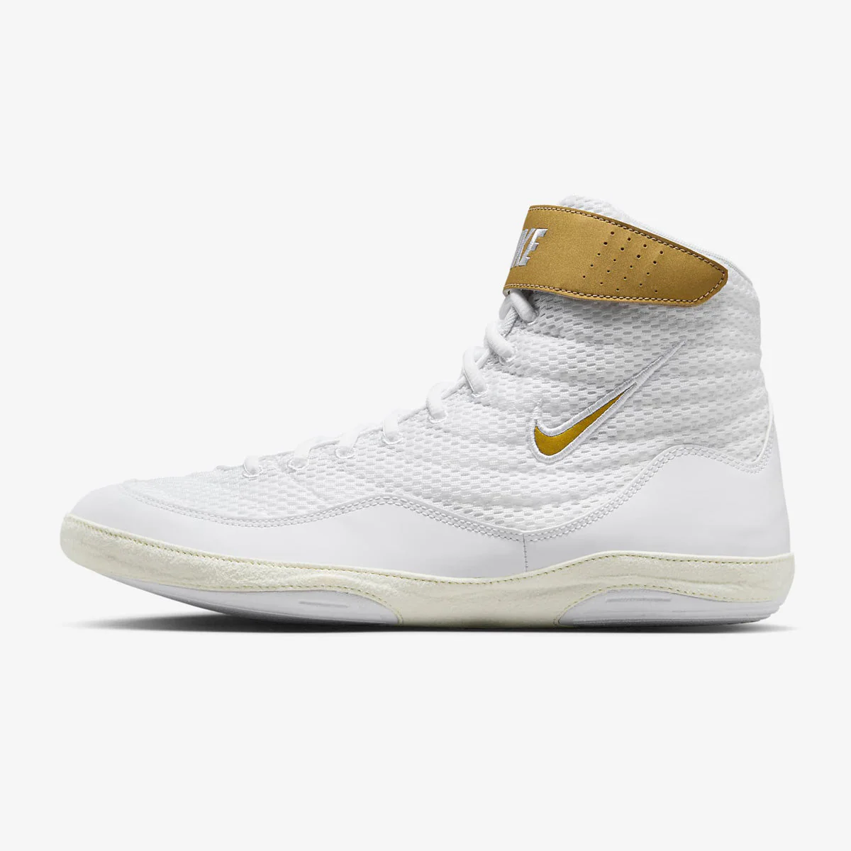 Wrestling shoes-Wrestling Nike Inflict 3 White-Gold  - Image 2