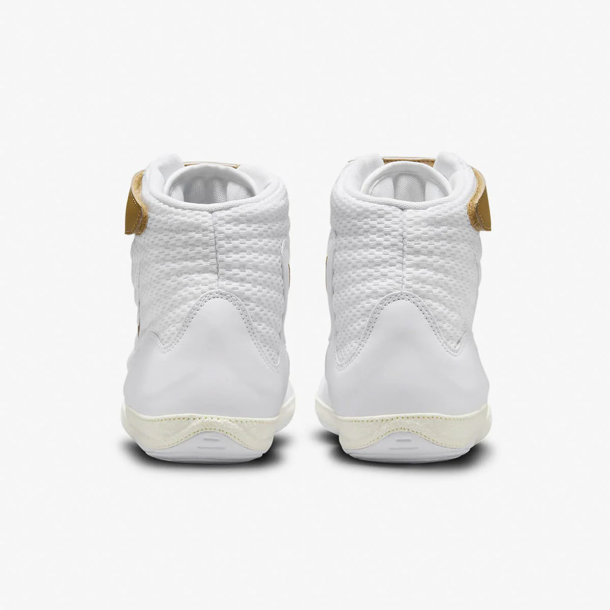 Wrestling shoes-Wrestling Nike Inflict 3 White-Gold  - Image 5
