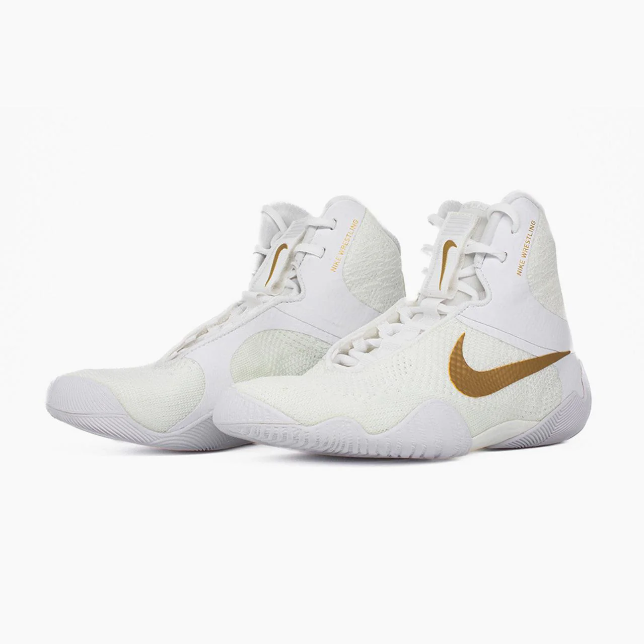 Wrestling shoes-Wrestling Nike Tawa White-gold