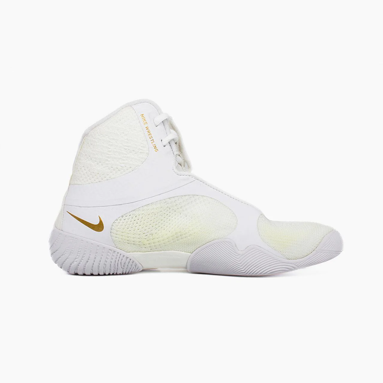 Wrestling shoes-Wrestling Nike Tawa White-gold - Image 4