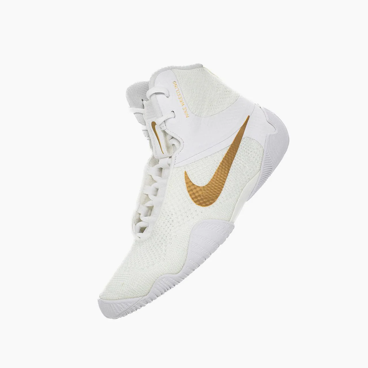 Wrestling shoes-Wrestling Nike Tawa White-gold - Image 5