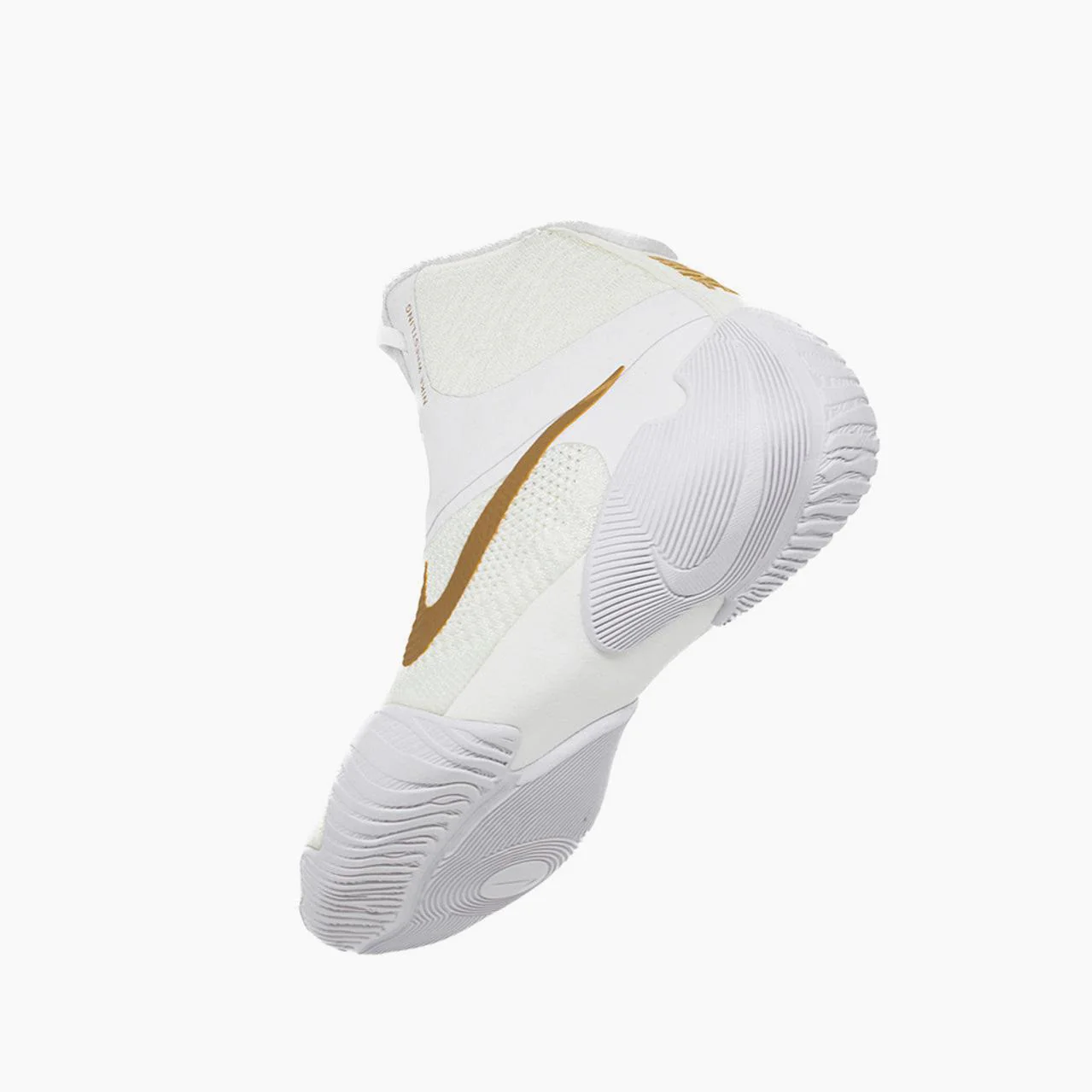 Wrestling shoes-Wrestling Nike Tawa White-gold - Image 6